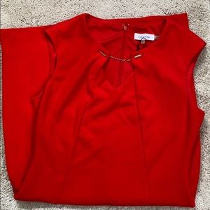 Calvin Klein red elegant dress